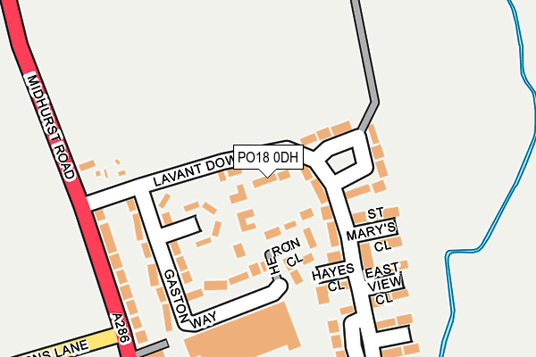 PO18 0DH map - OS OpenMap – Local (Ordnance Survey) PO18 0DH map - OS OpenMap – Local (Ordnance Survey)