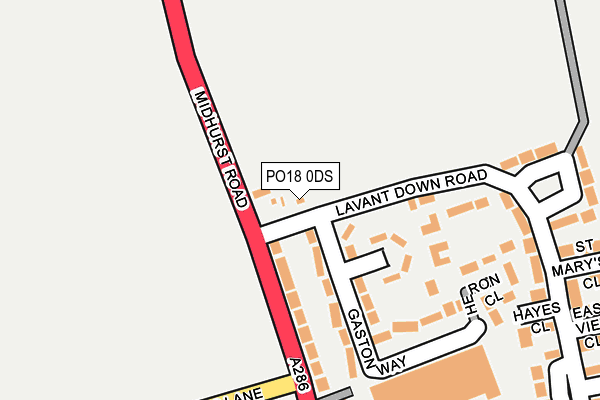 PO18 0DS map - OS OpenMap – Local (Ordnance Survey) PO18 0DS map - OS OpenMap – Local (Ordnance Survey)