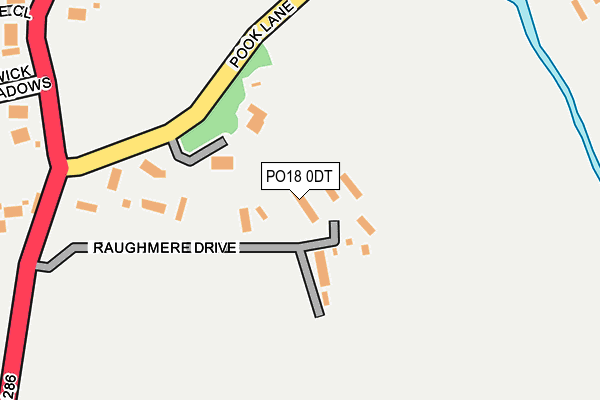 PO18 0DT map - OS OpenMap – Local (Ordnance Survey)