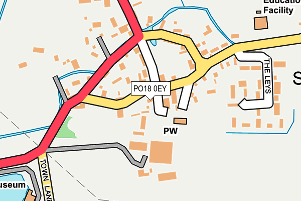 PO18 0EY map - OS OpenMap – Local (Ordnance Survey) PO18 0EY map - OS OpenMap – Local (Ordnance Survey)