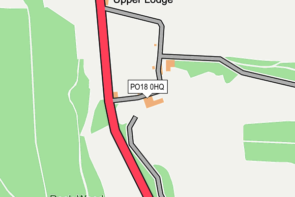 PO18 0HQ map - OS OpenMap – Local (Ordnance Survey) PO18 0HQ map - OS OpenMap – Local (Ordnance Survey)