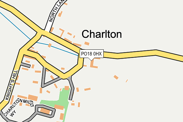 PO18 0HX map - OS OpenMap – Local (Ordnance Survey)