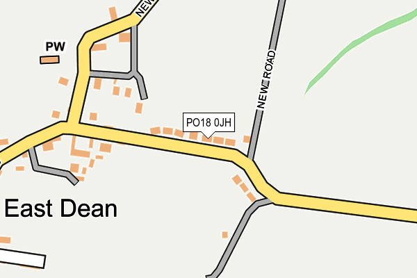 PO18 0JH map - OS OpenMap – Local (Ordnance Survey) PO18 0JH map - OS OpenMap – Local (Ordnance Survey)