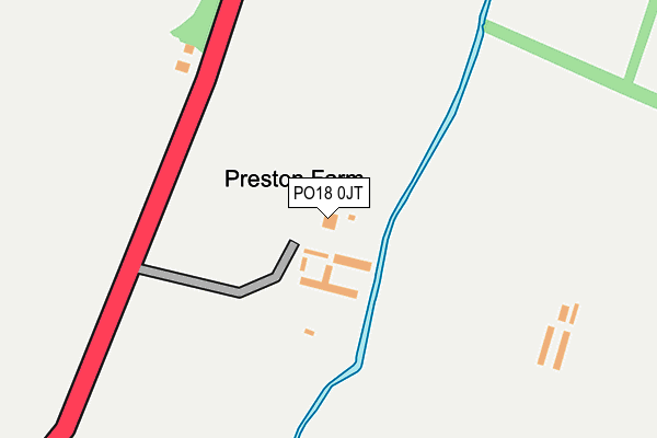 PO18 0JT map - OS OpenMap – Local (Ordnance Survey) PO18 0JT map - OS OpenMap – Local (Ordnance Survey)
