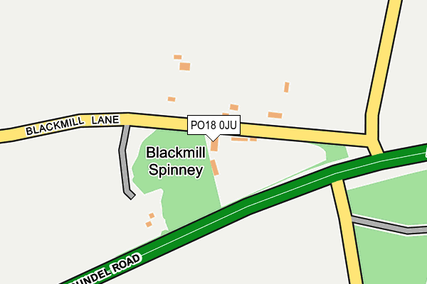 PO18 0JU map - OS OpenMap – Local (Ordnance Survey) PO18 0JU map - OS OpenMap – Local (Ordnance Survey)