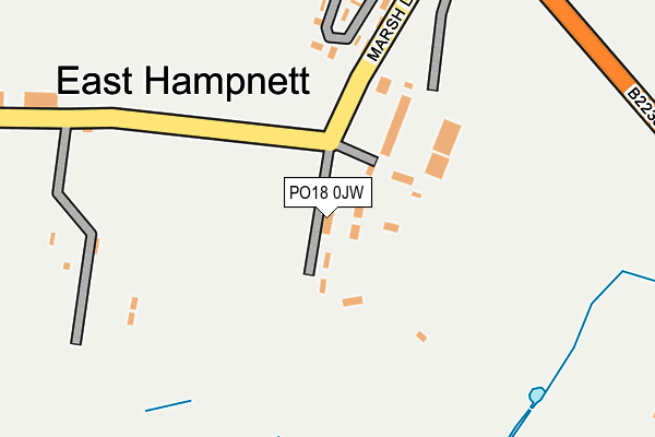PO18 0JW map - OS OpenMap – Local (Ordnance Survey) PO18 0JW map - OS OpenMap – Local (Ordnance Survey)