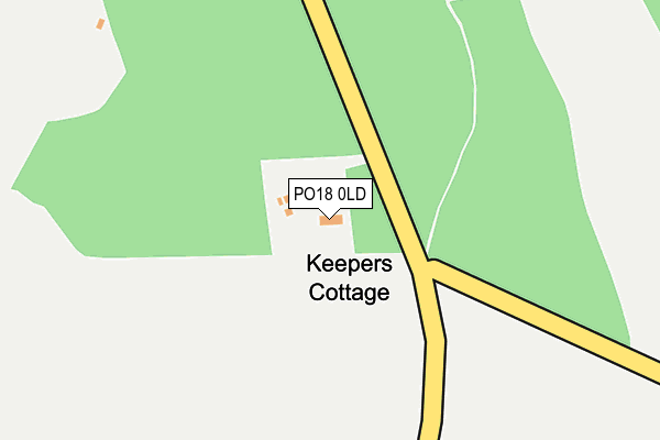 PO18 0LD map - OS OpenMap – Local (Ordnance Survey) PO18 0LD map - OS OpenMap – Local (Ordnance Survey)