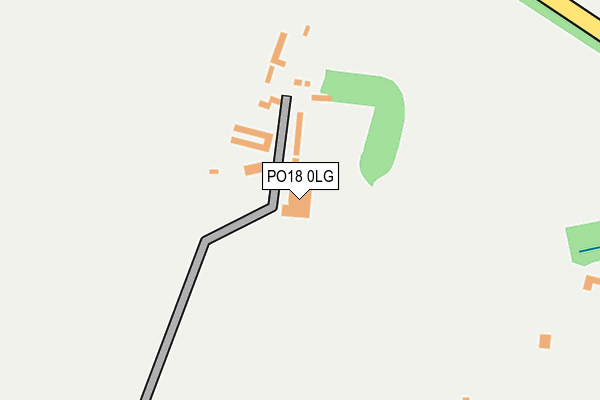 PO18 0LG map - OS OpenMap – Local (Ordnance Survey) PO18 0LG map - OS OpenMap – Local (Ordnance Survey)