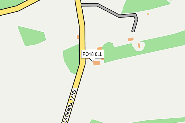 PO18 0LL map - OS OpenMap – Local (Ordnance Survey)