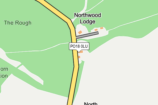 PO18 0LU map - OS OpenMap – Local (Ordnance Survey)