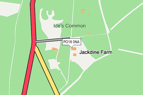 PO18 0NA map - OS OpenMap – Local (Ordnance Survey)