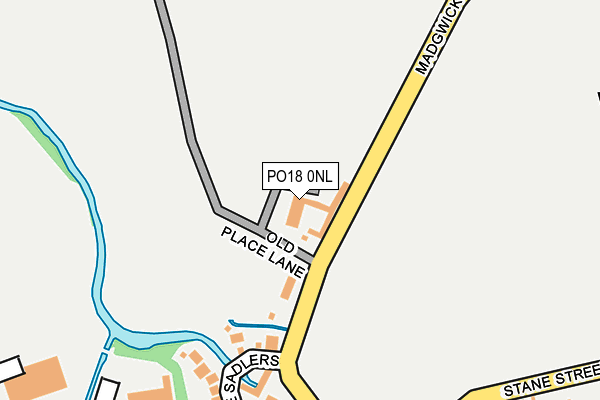 PO18 0NL map - OS OpenMap – Local (Ordnance Survey) PO18 0NL map - OS OpenMap – Local (Ordnance Survey)