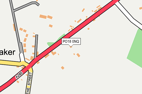 PO18 0NQ map - OS OpenMap – Local (Ordnance Survey) PO18 0NQ map - OS OpenMap – Local (Ordnance Survey)