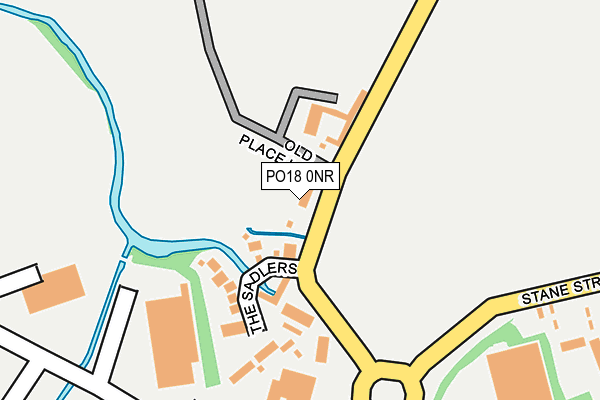 PO18 0NR map - OS OpenMap – Local (Ordnance Survey) PO18 0NR map - OS OpenMap – Local (Ordnance Survey)