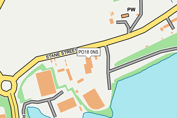 PO18 0NS map - OS OpenMap – Local (Ordnance Survey) PO18 0NS map - OS OpenMap – Local (Ordnance Survey)