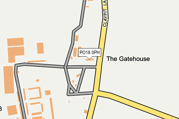PO18 0PH map - OS OpenMap – Local (Ordnance Survey) PO18 0PH map - OS OpenMap – Local (Ordnance Survey)