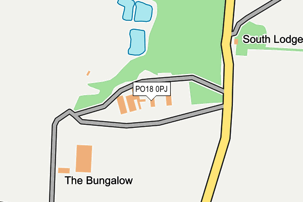 PO18 0PJ map - OS OpenMap – Local (Ordnance Survey)