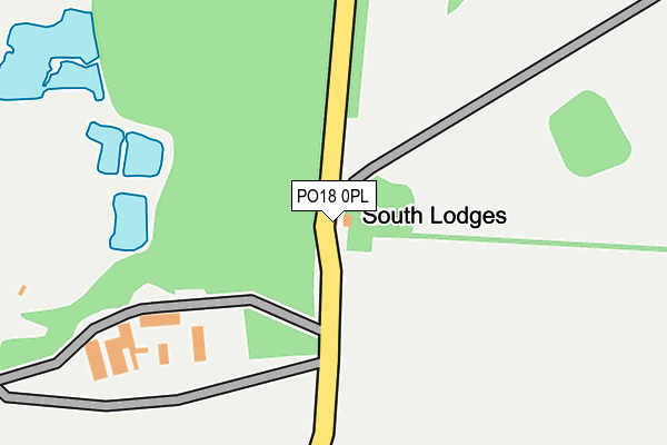 PO18 0PL map - OS OpenMap – Local (Ordnance Survey) PO18 0PL map - OS OpenMap – Local (Ordnance Survey)