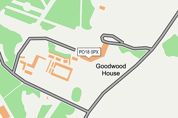 PO18 0PX map - OS OpenMap – Local (Ordnance Survey)