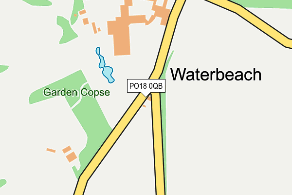 PO18 0QB map - OS OpenMap – Local (Ordnance Survey) PO18 0QB map - OS OpenMap – Local (Ordnance Survey)