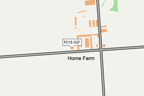 PO18 0QF map - OS OpenMap – Local (Ordnance Survey) PO18 0QF map - OS OpenMap – Local (Ordnance Survey)