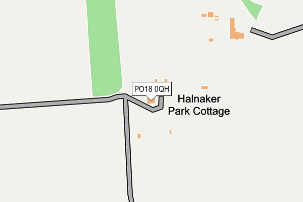 PO18 0QH map - OS OpenMap – Local (Ordnance Survey) PO18 0QH map - OS OpenMap – Local (Ordnance Survey)