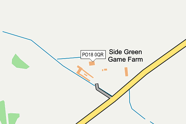 PO18 0QR map - OS OpenMap – Local (Ordnance Survey)