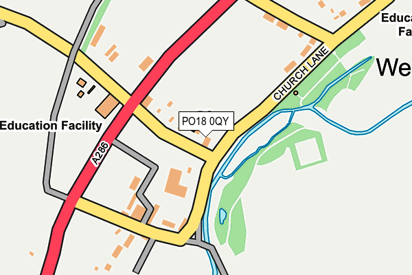 PO18 0QY map - OS OpenMap – Local (Ordnance Survey) PO18 0QY map - OS OpenMap – Local (Ordnance Survey)