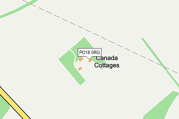 PO18 0RG map - OS OpenMap – Local (Ordnance Survey) PO18 0RG map - OS OpenMap – Local (Ordnance Survey)