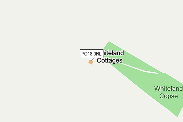 PO18 0RL map - OS OpenMap – Local (Ordnance Survey) PO18 0RL map - OS OpenMap – Local (Ordnance Survey)