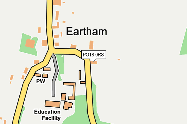 PO18 0RS map - OS OpenMap – Local (Ordnance Survey) PO18 0RS map - OS OpenMap – Local (Ordnance Survey)