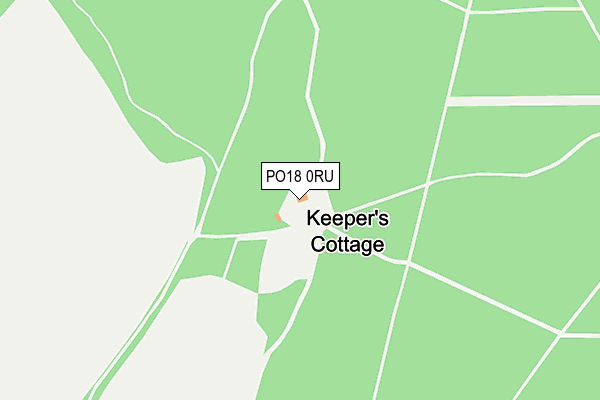 PO18 0RU map - OS OpenMap – Local (Ordnance Survey) PO18 0RU map - OS OpenMap – Local (Ordnance Survey)