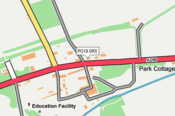 PO18 0RX map - OS OpenMap – Local (Ordnance Survey) PO18 0RX map - OS OpenMap – Local (Ordnance Survey)