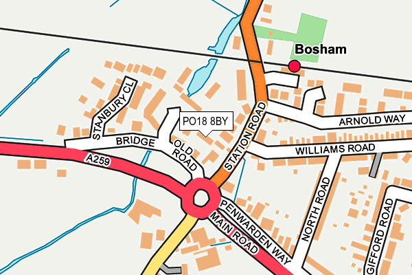 PO18 8BY map - OS OpenMap – Local (Ordnance Survey) PO18 8BY map - OS OpenMap – Local (Ordnance Survey)