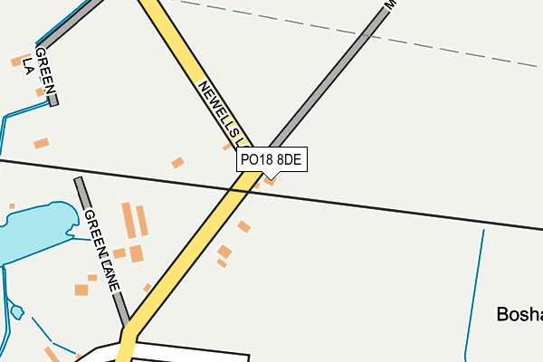 PO18 8DE map - OS OpenMap – Local (Ordnance Survey)