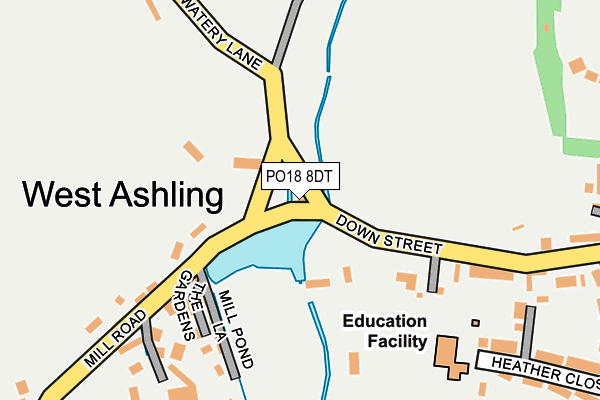 PO18 8DT map - OS OpenMap – Local (Ordnance Survey) PO18 8DT map - OS OpenMap – Local (Ordnance Survey)