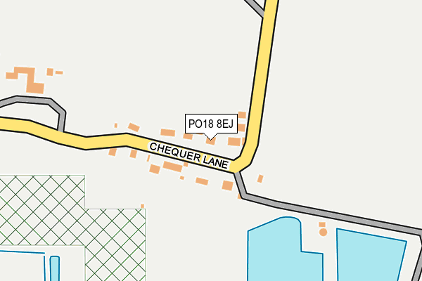 PO18 8EJ map - OS OpenMap – Local (Ordnance Survey) PO18 8EJ map - OS OpenMap – Local (Ordnance Survey)