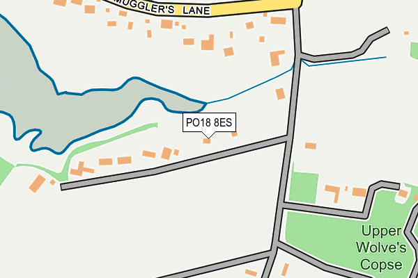 PO18 8ES map - OS OpenMap – Local (Ordnance Survey) PO18 8ES map - OS OpenMap – Local (Ordnance Survey)