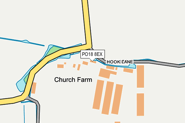 PO18 8EX map - OS OpenMap – Local (Ordnance Survey) PO18 8EX map - OS OpenMap – Local (Ordnance Survey)