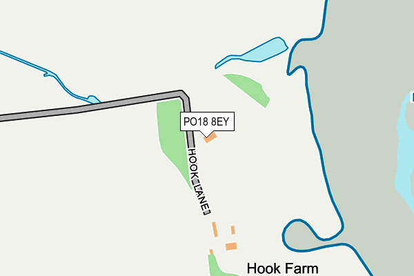 PO18 8EY map - OS OpenMap – Local (Ordnance Survey) PO18 8EY map - OS OpenMap – Local (Ordnance Survey)