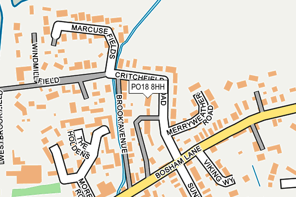 PO18 8HH map - OS OpenMap – Local (Ordnance Survey) PO18 8HH map - OS OpenMap – Local (Ordnance Survey)