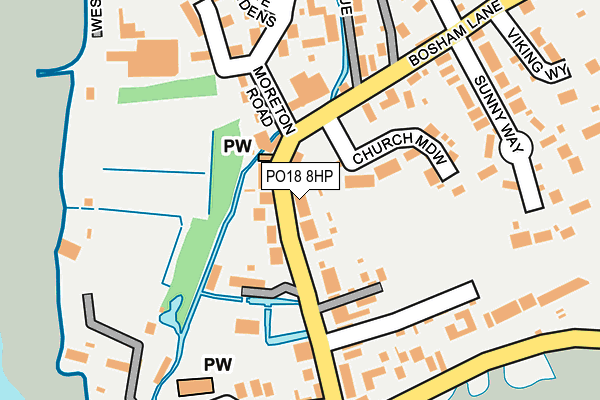 PO18 8HP map - OS OpenMap – Local (Ordnance Survey) PO18 8HP map - OS OpenMap – Local (Ordnance Survey)