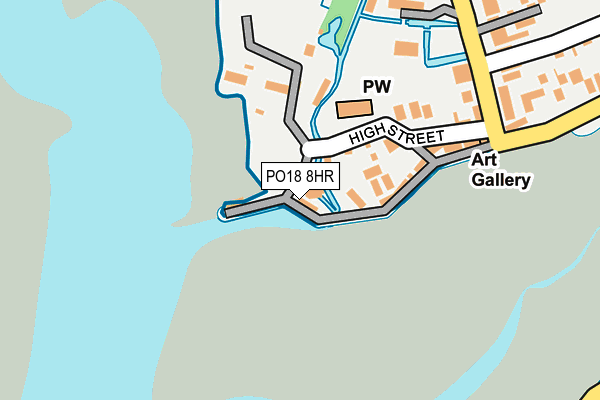 PO18 8HR map - OS OpenMap – Local (Ordnance Survey) PO18 8HR map - OS OpenMap – Local (Ordnance Survey)