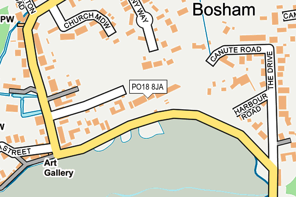 PO18 8JA map - OS OpenMap – Local (Ordnance Survey) PO18 8JA map - OS OpenMap – Local (Ordnance Survey)