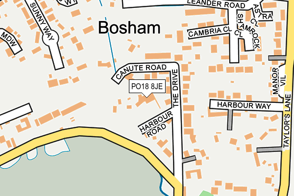 PO18 8JE map - OS OpenMap – Local (Ordnance Survey) PO18 8JE map - OS OpenMap – Local (Ordnance Survey)