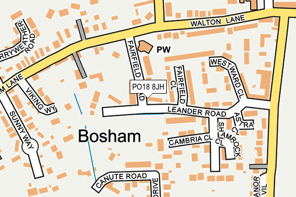 PO18 8JH map - OS OpenMap – Local (Ordnance Survey) PO18 8JH map - OS OpenMap – Local (Ordnance Survey)