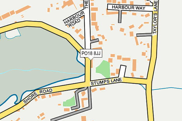 PO18 8JJ map - OS OpenMap – Local (Ordnance Survey) PO18 8JJ map - OS OpenMap – Local (Ordnance Survey)