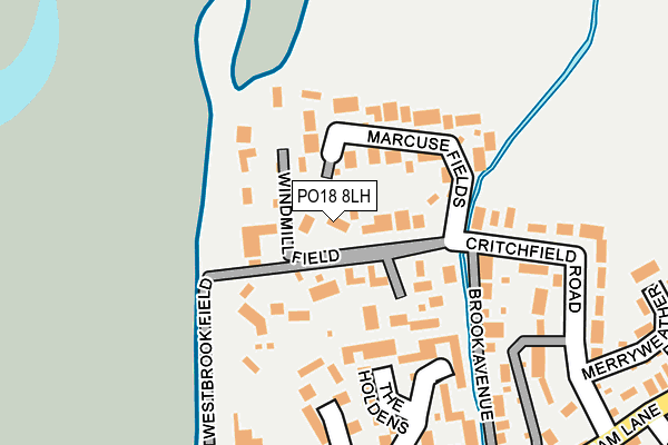 PO18 8LH map - OS OpenMap – Local (Ordnance Survey) PO18 8LH map - OS OpenMap – Local (Ordnance Survey)