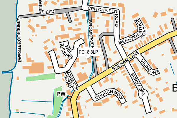 PO18 8LP map - OS OpenMap – Local (Ordnance Survey) PO18 8LP map - OS OpenMap – Local (Ordnance Survey)
