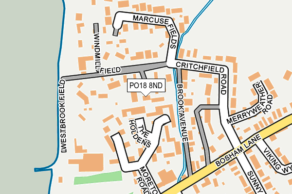 PO18 8ND map - OS OpenMap – Local (Ordnance Survey) PO18 8ND map - OS OpenMap – Local (Ordnance Survey)